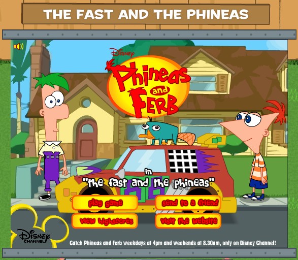 phineas and ferb movie game